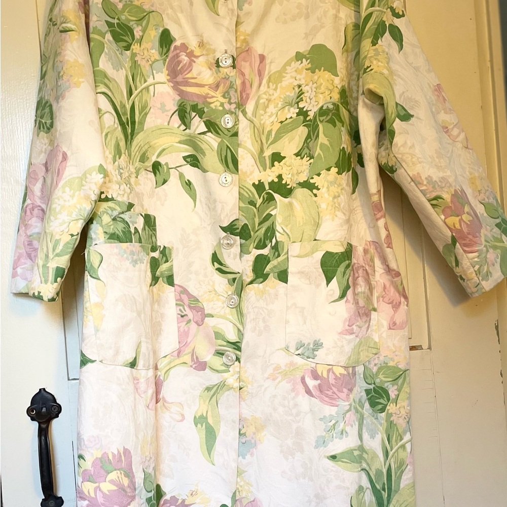 Taylor G Dress Jacket Duster Plus Size Floral Jacquard (2X-3X)
